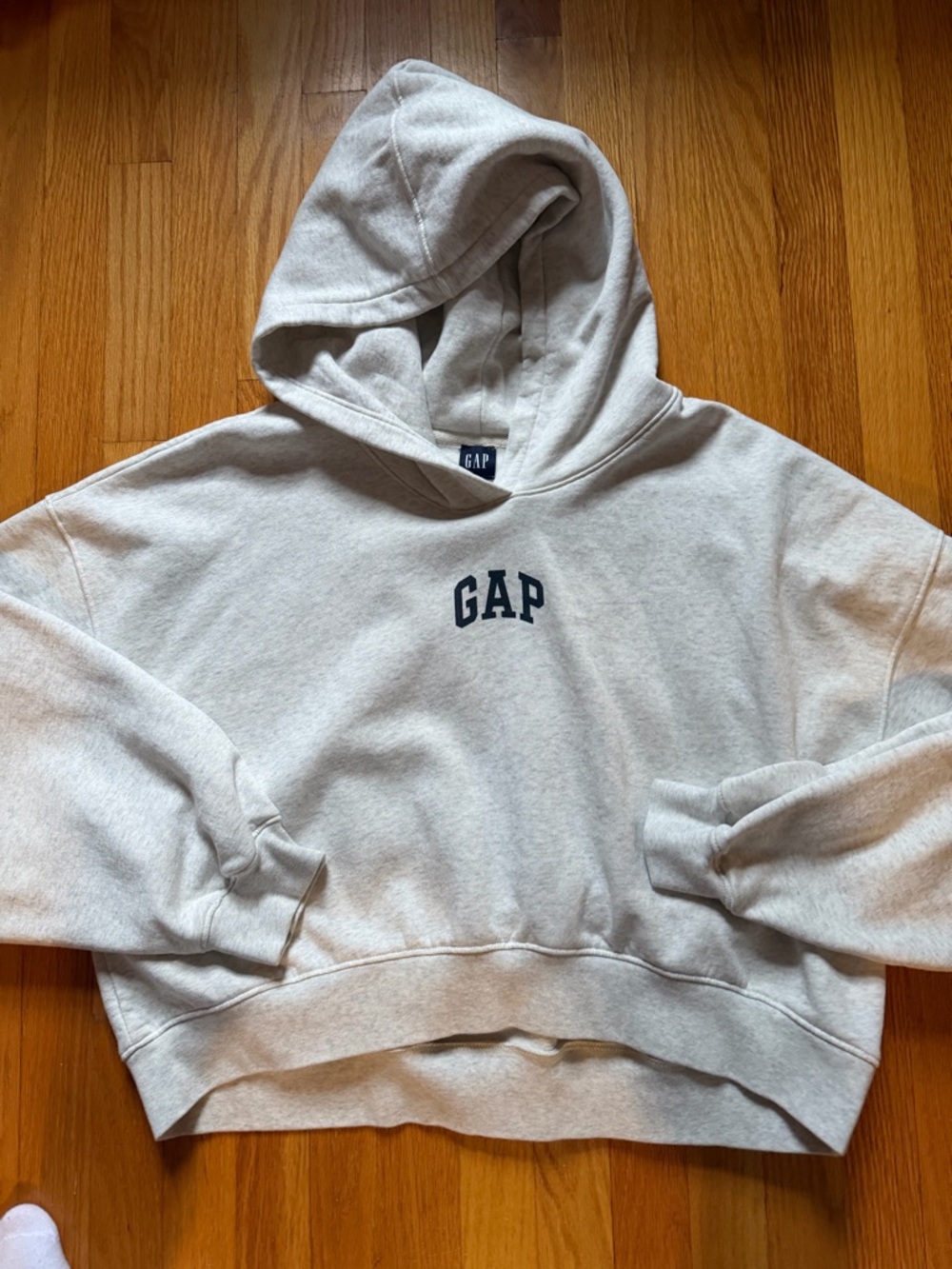 GAP Grey Hoodie with Navy Logo